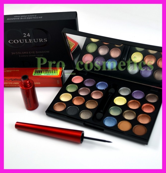 Trusa machiaj profesionala 24 culori Dior 03 farduri mate sidefate pigmentate rezistente + CADOU Eyeliner MAC Waterproof tus de ochi negru foto mare Trusa machiaj profesionala 24 culori Dior 03 farduri mate sidefate pigmentate rezistente + CADOU Eyeliner MAC Waterproof tus de ochi negru foto mare