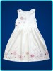 - FRUMOASA - Rochie / rochita vara, alba, broderie, firma H&M < fete ~ 7 ani / 122 cm >