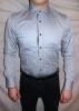 (produs NOU) Camasa TOMMY HILFIGER SLIM FIT - GREY ( MARIME: 39 - M/L ) + POZE CLARE