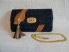 Oferta - Poseta Geanta de umar dama plic Louis Vuitton catifea albastra Gentuta de umar panza cu lant Louis Vuitton Made in France  Model Nou 2013