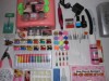 SET  KIT  COMPLET UNGHII GEL MEGA SET UNGHII GEL PILA ELECTRICA  TIPSURI 12 CULORI ACRILICE 12 GEL COLOR 12 CUTII GLITTER -BONUS  OJA+ 2 CUTII PERLE