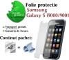 2X FOLIE / FOLII PROTECTIE ECRAN / DISPLAY SAMSUNG GALAXY S I9000/9001 LIVRARE GRATUITA !