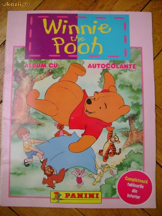 Album Panini colectie abtibilduri autocolante Winnie the Pooh foto mare Album Panini colectie abtibilduri autocolante Winnie the Pooh foto mare