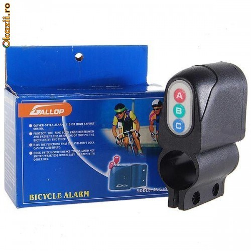 Alarma bicicleta scuter ultima generatie si claxon foto mare Alarma bicicleta scuter ultima generatie si claxon foto mare